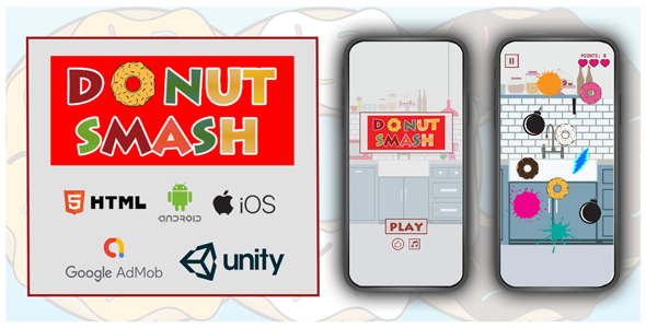 [Download] Donut Smasher Unity3D | Android, iOS, Html 