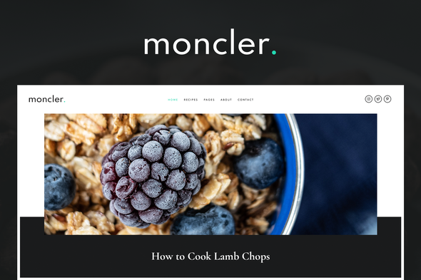 [Download] Moncler – Food Blog Elementor Template Kit 