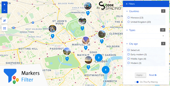 Nulled Progress Map, Markers Filter free download