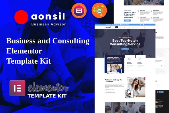 [Download] Aonsil – Business & Consulting Elementor Template Kit 