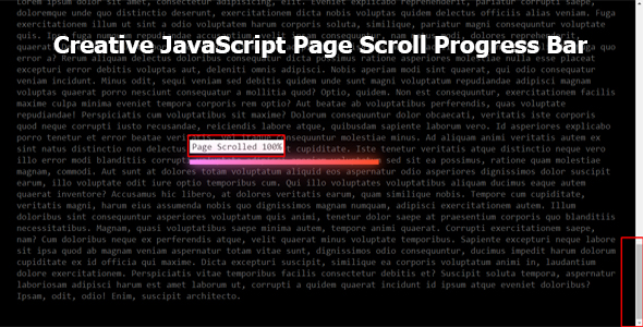 [Download] Creative JavaScript Page Scroll Progress Bar 