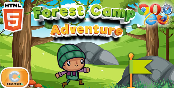 [Download] Forest Camp Adventure – HTML5 Game (Construct 3) 