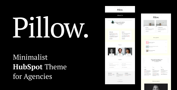 [Download] Pillow – Minimalist HubSpot Theme for Agencies 