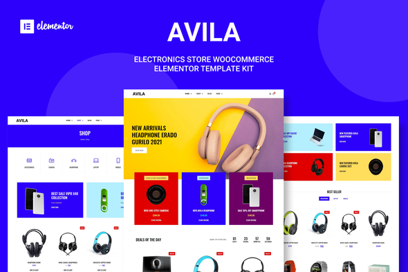 [Download] Avila – Electronic WooCommerce Elementor Template Kit 