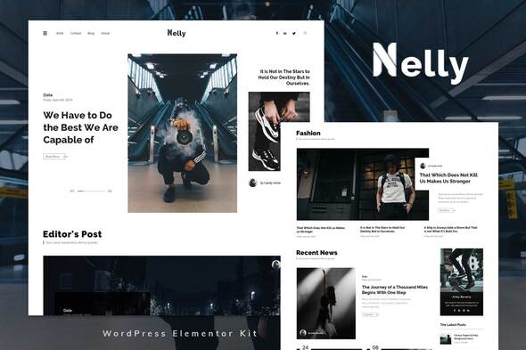 [Download] Nelly – Blog & Magazine Elementor Template Kit 