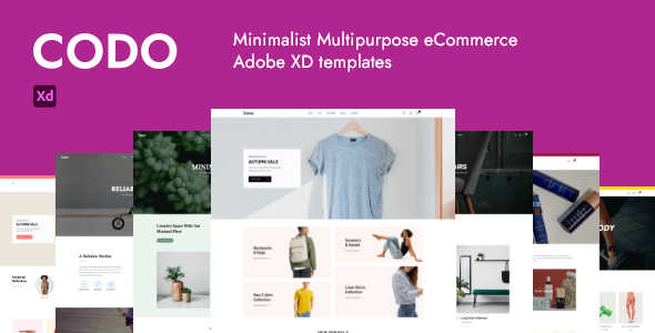[Download] Codo – Minimalist eCommerce Adobe XD templates 