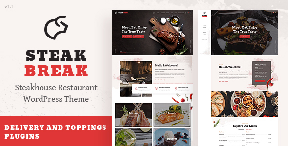 [Download] SteakBreak – Meat Restaurant WordPress Theme 