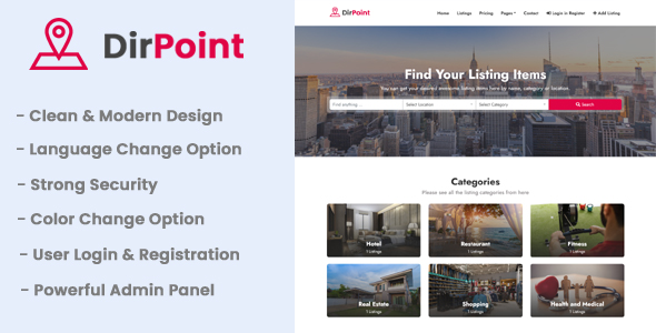 [Download] DirPoint – Ultimate Business Directory Listing CMS 