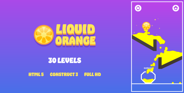 [Download] Liquid Orange – HTML5 Game (Construct3) 