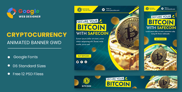 [Download] Cryptocurrency Bitcoin Animated Banner Google Web Designer 