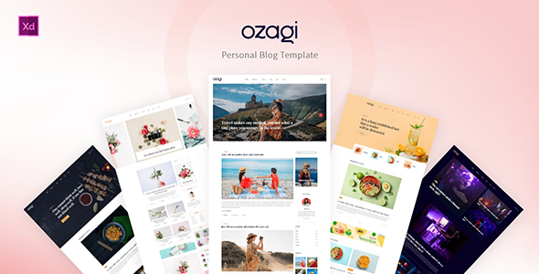 [Download] Ozagi – Personal Blog XD Template 