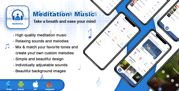 [Download] Meditation App – Flutter App Relaxation & Meditation Music Application with Admin Panel 
