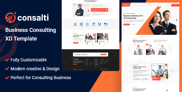 [Download] Consalti – Consultancy & Business XD Template 