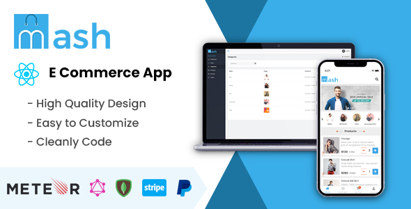 Nulled Mash – Ecommerce React Native App free download