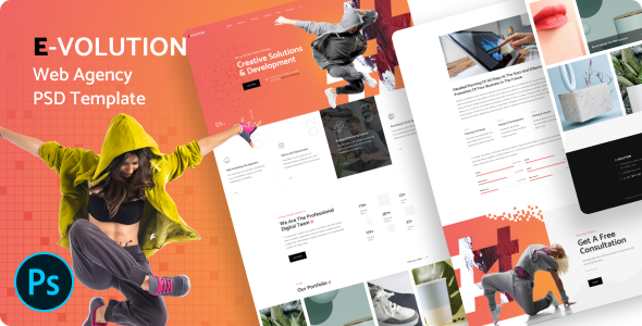 [Download] E-Volution – Web Agency PSD Template 