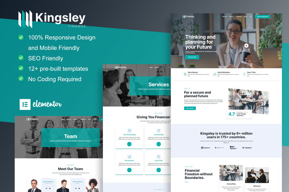 [Download] Kingsley – Finance & Investment Elementor Template Kit 