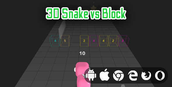 [Download] 3D Snake vs Block – Cross Platform Hyper Casual Game 