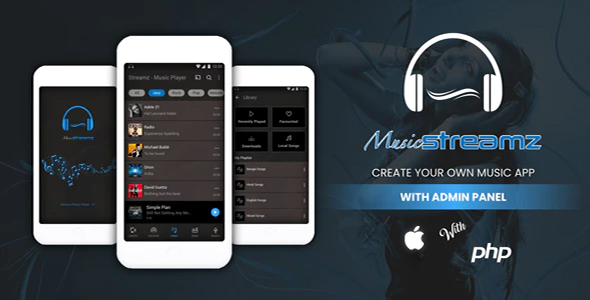 [Download] Streamz – A music streaming iOS app with admin panel 
