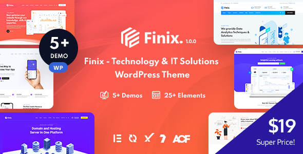 [Download] Finix – Technology & IT Solutions WordPress Theme 