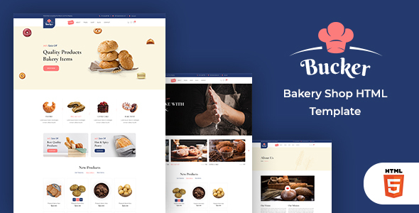 [Download] Bucker – Bakery Shop HTML Template 