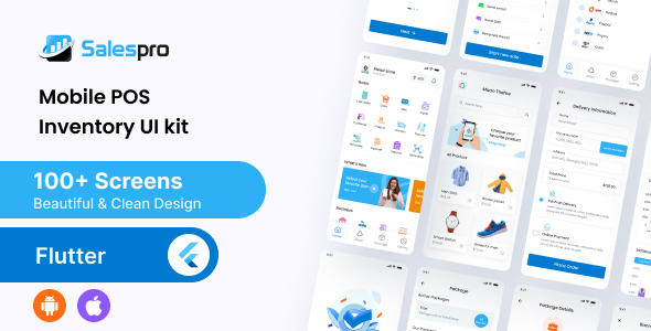 [Download] SalesPro -Flutter POS & Inventory Account  UI Kit 