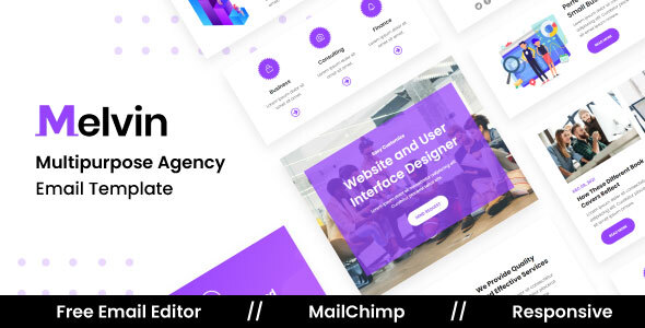 [Download] Melvin Agency – Multipurpose Responsive Email Template 