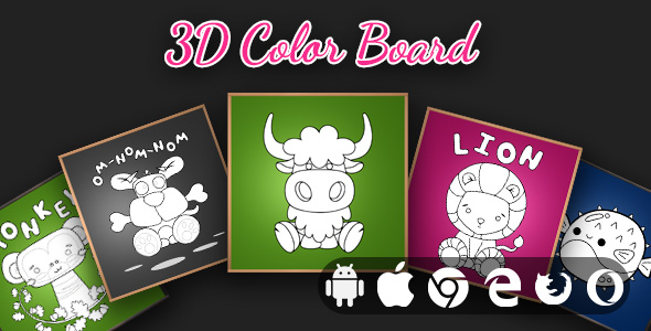 [Download] 3D Coloring Board – Cross Platform Educational Game 