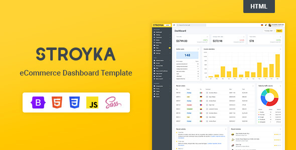 [Download] Stroyka Admin – eCommerce Dashboard Template 