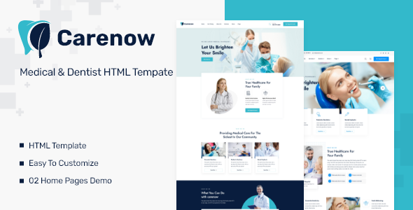 [Download] Carenow – Medical & Dentist HTML Tempate 