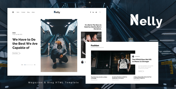 [Download] Nelly – Blog and Magazine HTML Template 