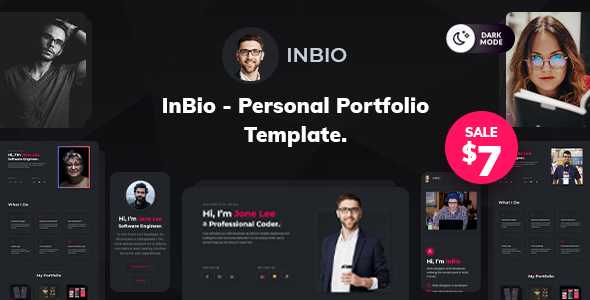 Nulled InBio – One Page Personal Portfolio Template free download