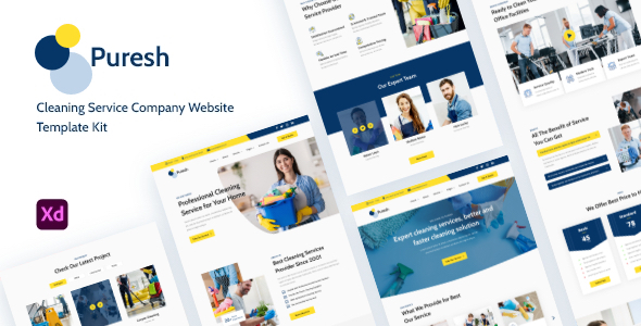[Download] Puresh – Cleaning Service Website Template Kit 