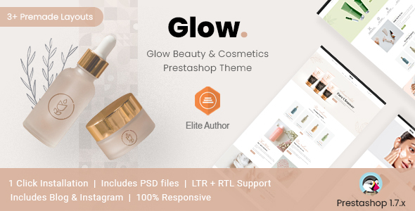 [Download] Glow – Beauty & Cosmetics Prestashop Theme 