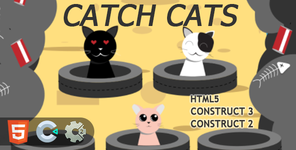 [Download] Catch Cats HTML5 Construct 2/3 