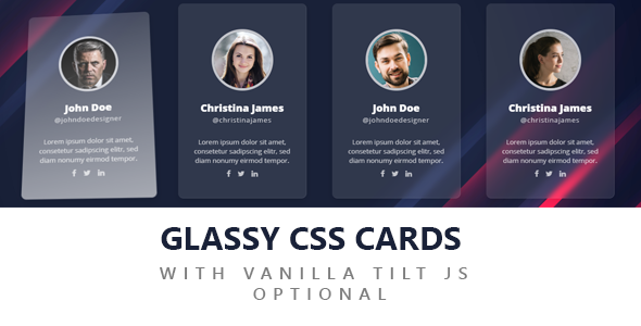 [Download] GLASSY CSS CARDS 