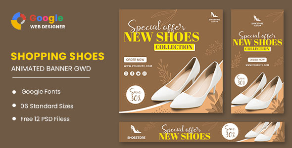 [Download] Women’s Shoes HTML5 Banner Ads GWD 