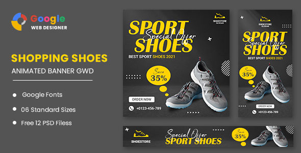 [Download] Sport Shoes HTML5 Banner Ads GWD 
