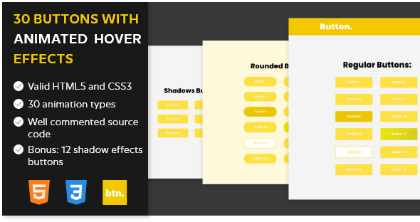 [Download] Animated Hover Effects Buttons with CSS3 