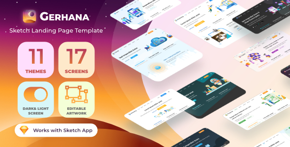 [Download] Gerhana – Multipurpose Sketch Landing Page Template 