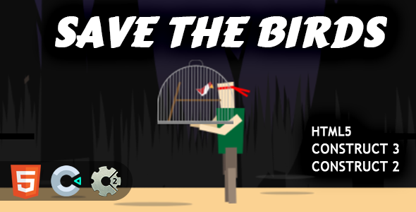 [Download] Save The Birds HTML5 Construct 2/3 Game 
