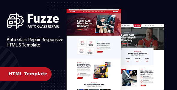 [Download] Fuzze – Auto Glass Repair HTML Template 