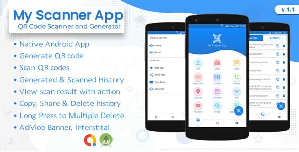 Nulled My QR Code Generate & Scanning Android App free download