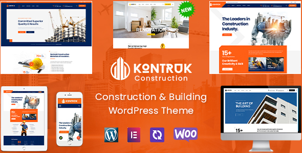 [Download] KonTruk – Construction & Building Elementor WordPress Theme 