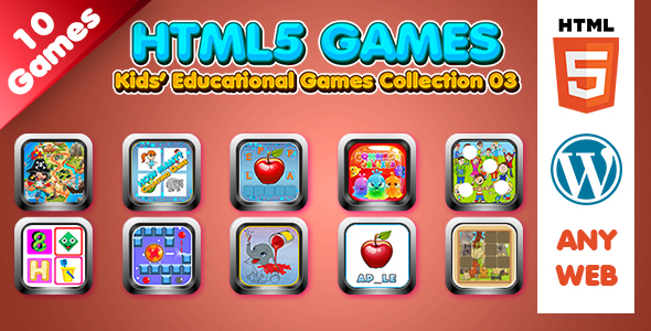 [Download] Kids Educational Games Collection 03 (HTML5) 10 Games 