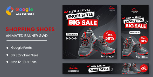 [Download] Shoes Products HTML5 Banner Ads GWD 
