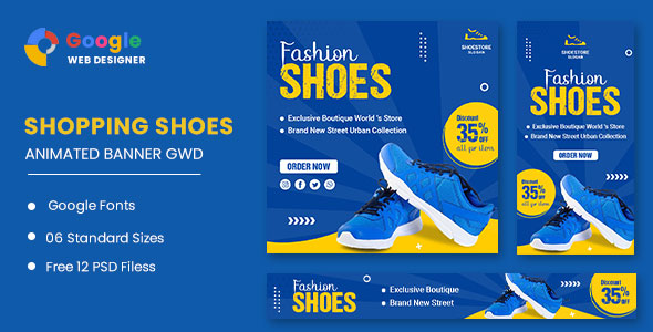 [Download] Fashion Shoes Product HTML5 Banner Ads GWD 