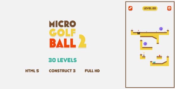 [Download] Micro Golf Ball 2 – HTML5 Game (Construct3) 
