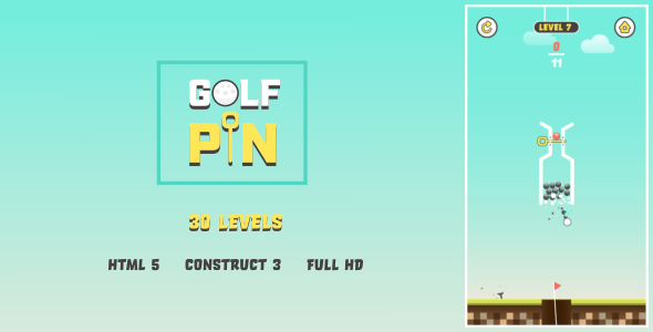 [Download] Golf Pin – HTML5 Game (Construct3) 
