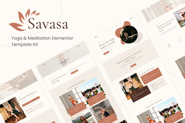 [Download] Savasa – Yoga & Meditation Elementor Template Kit 