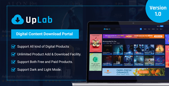 Nulled UpLab – Digital Content Download Portal free download